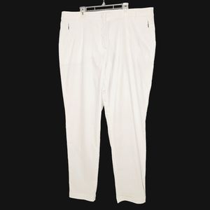 Anatomie The Thea Curvy Travel Pant High Rise Ankle White XL
